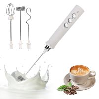 Foam Maker Flour Mixer Electric Milk Frother Egg Beater Portable 3 In 1 For Coffee Cappuccino 3 Speeds