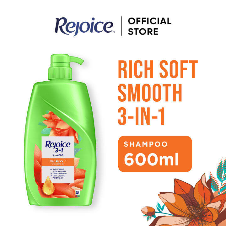 Rejoice Shampoo Rich Soft Smooth Hair Care 600ml Lazada
