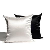 1pc 45x45cm Satin Pillowcase Comfortable Square Home Sofa Decor Solid Color Throw Pillow Cover Case Satin Cushion Cover