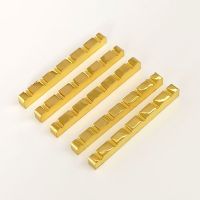 ；‘【；。 6-String Bridge Nut For ST Electric Guitar Parts Replacement 42Mm Brass New Musical Stringed Instruments Accessories