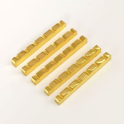 ；‘【；。 6-String Bridge Nut For ST Electric Guitar Parts Replacement 42Mm Brass New Musical Stringed Instruments Accessories