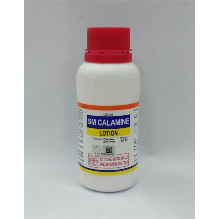 SM CALAMINE LOTION 15 120ML Relieves of sunburn, prickly