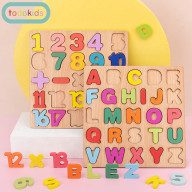 Todokids Bộ 2 bảng đồ chơi bằng gỗ với chữ cái và số montessori giáo dục cho trẻ em - INTL thumbnail
