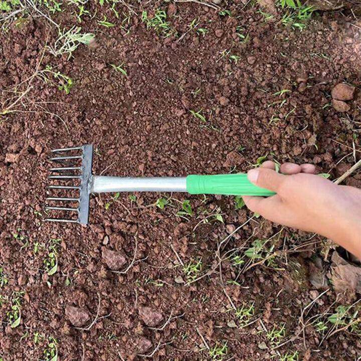 oshhni Hand Rake Garden Tool Soil Tiller Seafood Digging Rake Spreading