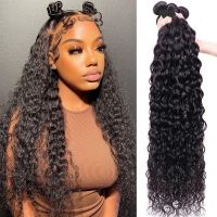 Water Wave Bundles Brazilian Deep Wave Human Hair 3 Bundles Deep Curly Bundles For Black Women 100 Original Human Hair Bundles