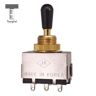 ；‘【； Tooyful Metal Closed 3 Way Pickup Selector Tone Toggle Switch For LP Electric Guitar Accessory