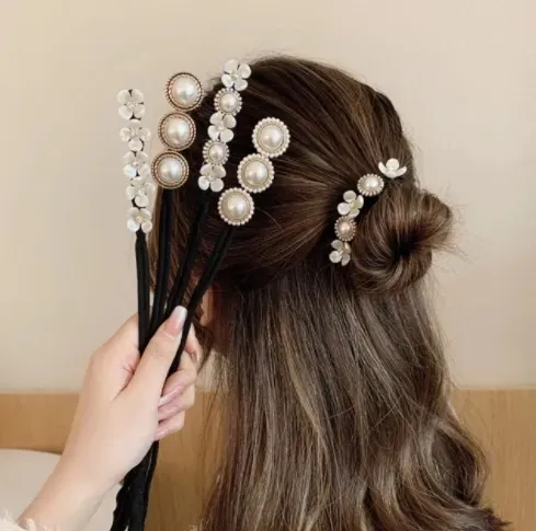 Woman Elegant Pearl Hair Bun Maker Tool Ponytail Band Hairstyle Donut Hair Accessories Braider | Lazada PH Woman Elegant Pearl Hair Bun Maker Tool Ponytail Band Hairstyle Donut Hair Accessories Braider | Lazada PH