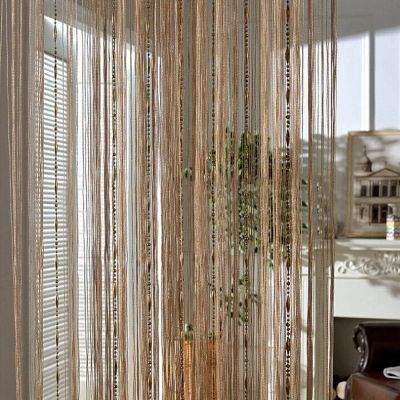 1 2M Curtain Tassels Window Panel Divider Wall Decorative Decor Tassel Beaded String