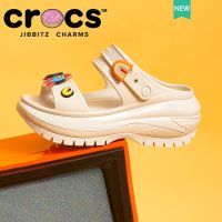 crocs แท้ Crocs Mega Crush Sandal รองเท้าแตะรัดส้นผู้หญิง สีกระดูก สําหรับผู้หญิง ปี 2023|207989 g