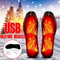 [A Like]2ชิ้น USB ไฟฟ้า Insoles อุ่นฤดูหนาวรักษาเท้าอบอุ่นล้างทำความสะอาดได้รองเท้าเสื่อ U Nisex กีฬากลางแจ้งแผ่นความร้อน