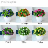 New artificial pot plants Fake False Flowers Plants In Pot Artificial Bonsai for Home Garden Outdoor Decor 6 Colors