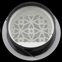 4" Ceiling Mount Air Vent Grille Diffuser Ducted Hole Ventilation - Snap-In Exhaust Fans