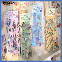 OWMXZL 12sheets สัตว์เลี้ยงสำหรับสัตว์เลี้ยง สติกเกอร์ติดผนัง หลากสี สติกเกอร์ขนนก สติกเกอร์ตกแต่งลาย สติกเกอร์รูปนก ดีไอวาย