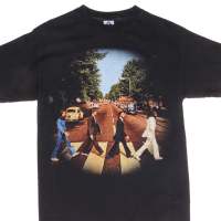 ✨เสื้อยืดวินเทจ The Beatles Abbey Road เสื้อยืดผู้ชาย