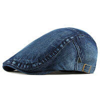 NORTHWOOD Solid Denim ผู้ชาย Beret หมวกล้างฤดูร้อน Berets หมวกสำหรับผู้หญิงกระดูก Casquette ปรับ Sun Visors ขนาด55-60ซม.