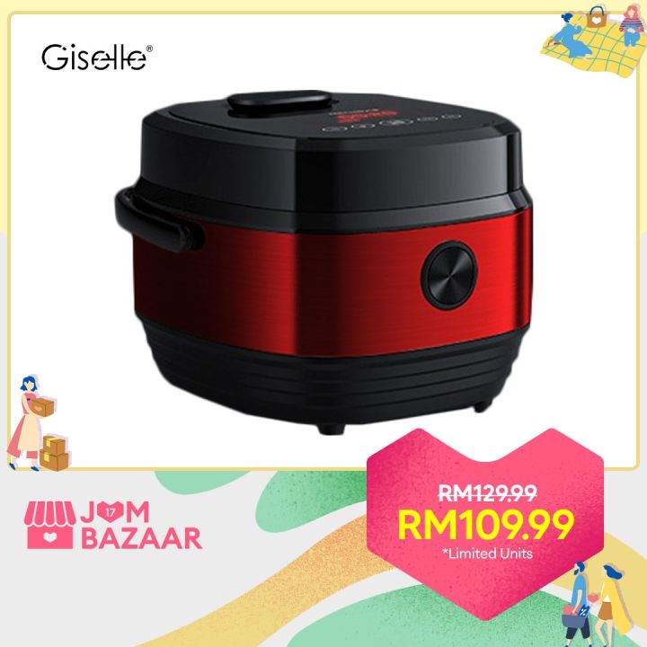 Giselle Mini Rice Cooker 1.2L with Non-stick Pot and Steamer 200W (KEA0371)