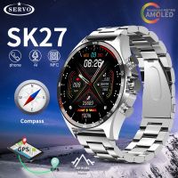 2023 New Men Bluetooth Call Smart Watch NFC Waterproof Fitness Tracker Heart Rate Smartwatch women Outdoor Compass Sport Watch