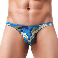 【2023】Camouflage Men S Bugle Pouch Briefs Breathable Low Waist กางเกงชั้นในชายเซ็กซี่ยุโรป Plus ขนาด S-XXL Underwear