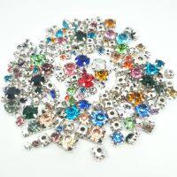 HOT Claw Size Sew-on Round Rhinestones Needlework Glass Crystals Stones