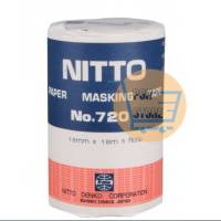 NITTO กระดาษกาว เทปกาว นิตโต้ Nitto NO.720 (18mm x 18m) ราคาต่อ 1 ม้วน