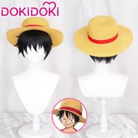 IN STOCK Monkey D. Luffy Wig Anime Cosplay Wig Dokidoki Men Hair Cosplay Luffy Black Short Hair Heat Resistant Synthetic