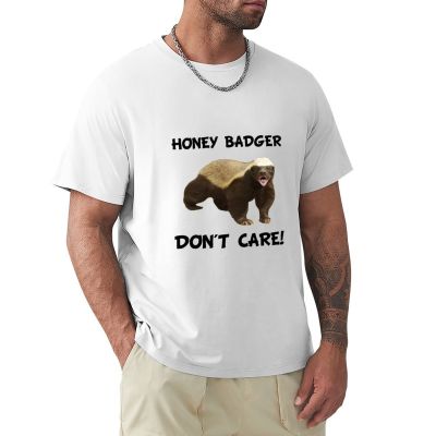 Honey Badger DonT Care T-Shirt Korean Fashion Funny T Shirts Vintage T Shirt New Edition T Shirt Mens Graphic T-Shirts Funny