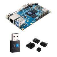 For Orange Pi 5 RAM RK3588S 8-Core ARM 64Bit 8K Gigabit WiFi+BT Development Board+WIFI BT 2 in 1 Receiver+Heat Sink