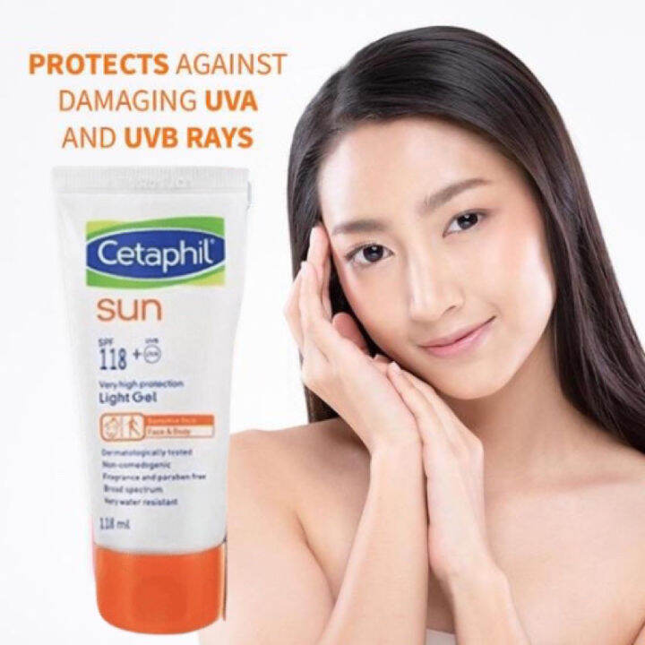 Cetaphil Sunblock SPF 118+ Light Gel (Face & Body) 118ml/sunscreen protection Lazada PH