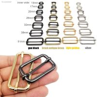 ◑▨ Metal High Quality Thickened Leather Bag Backpack Shoulder Strap Belt Rectangle Tri-glide Adjust Roller Pin Buckle Slider O Ring