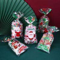 50Pcs Claus Plastic Cookie Xmax Decorations