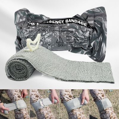 【LZ】 Israeli Bandage Wound Rescue Battle Israel Dressing Survival Aid Emergency Gauze Care Emergency Wrap Wound Combat Medical Car