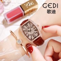 Cody vibrato live watch belt ladies watch barrel-shaped leather retro womens watch fashion waterproof womens watch 【QYUE】