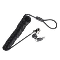 Laptop Computer Lock Laptop Lock Anti-Theft Lock Universal Retractable Spring Rope Steel Cable Key Computer Lock