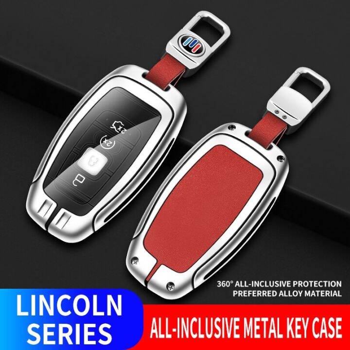 zinc-alloy-leather-car-key-case-cover-for-lincoln-continental-navigator-z-mkz-mkc-mkx-nautilus-aviator-corsair-2017-2018-2019