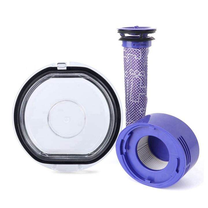 Dust Bin Lid with Sealing Ring for Dyson V7 V8 with Pre & Post HEPA Filter Set Lazada