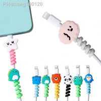 Cable Protector For Mobile Phone Cartoon Data Line Protective Cover Charging Cable Earphone Cable USB Winder Wire Cord Organizer