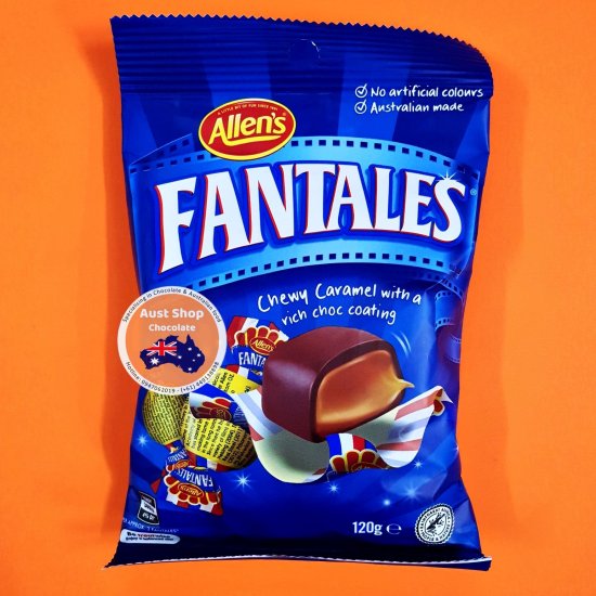 Allen s fantales 120g - kẹo socola nhân caramel - australian stock - ảnh sản phẩm 1