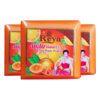 สบู่ส้ม Reya Orange Vitamin C&amp;E Soap เรยา สบู่ส้ม วิตามินซี อี บำรุงผิว ขาวเนียนใส ไร้ริ้วรอย (153 กรัม) จำนวน 12 ก้อน ราคาถูก จัดส่งเร็ว