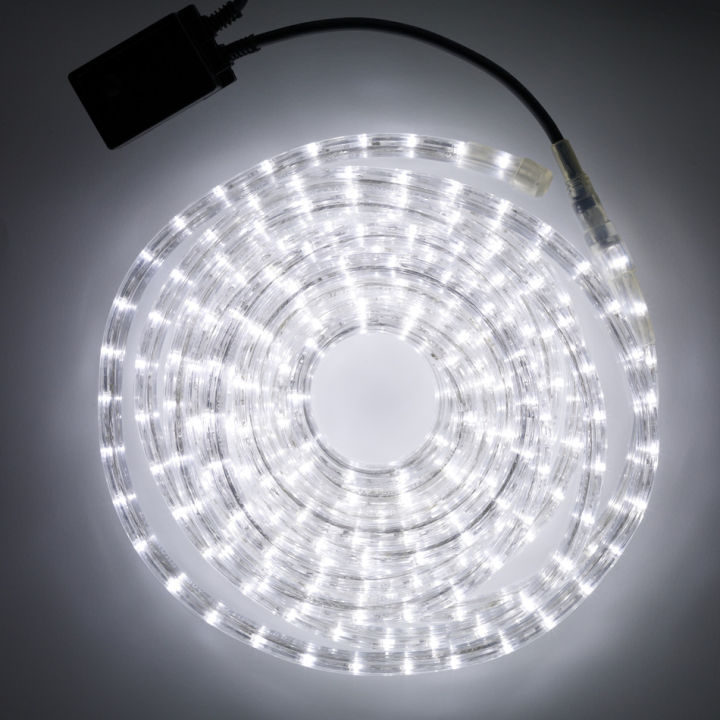 ไฟเส้นสายยาง-led-rope-light-ปลั๊กยาว-10เมตร-แสงไฟกระพริบ-เปิดค้าง-ปรับจังหวะได้