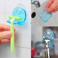 tr1 Shop 1pc Toothbrush Holder Sucker Rack Bathroom Set Suction Cup Toiletries Household Brush Shelf Hooks Cute Cartoon Clear Hanger