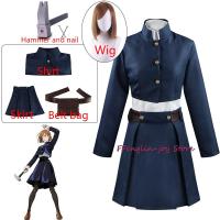 Anime Jujutsu Kaisen Kugisaki Nobara Cosplay Costume Wig Hammer Women Suit Outfit Uniform With Bag Belt