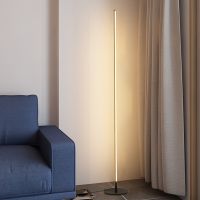 Vertical Bedroom Study Floor Lamp Minimalist Corner Modern Simple One-Word Lline Living Room Lmp Bedside Lamp LED INS Atmosphere