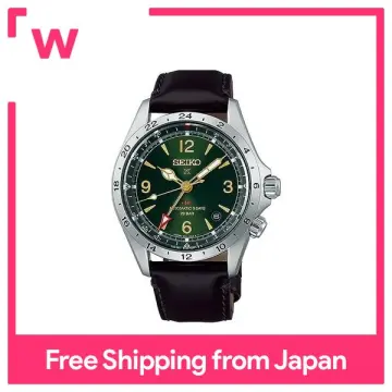 SEIKO PROSPEX Alpinist SBEJ005 GMT Mechanical Automatic 3Days Watch Leather  Band