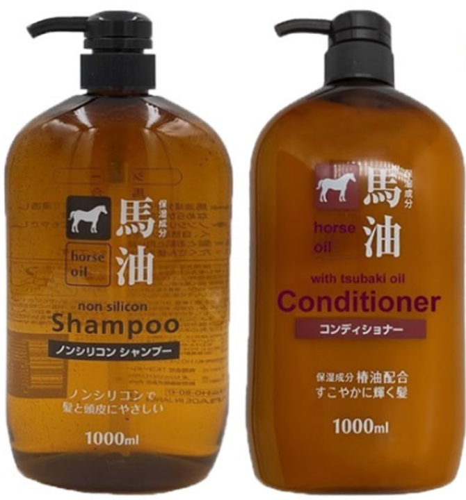 Kumano Horse Oil Shampoo(1000ml) and Conditioner(1000ml) Lazada PH