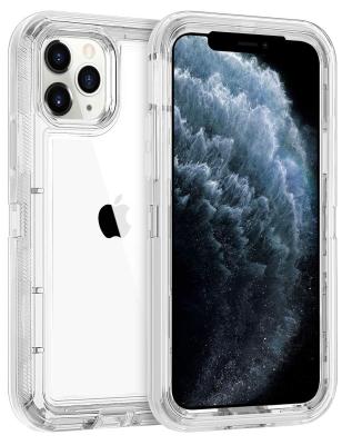 ไฮบริดที่ชัดเจนกรณีโทรศัพท์สำหรับ iPhone 11 PRO MAX 6.5 นิ้ว,หนักป้องกันเลเยอร์คู่กันกระแทกกรณีที่มีฮาร์ดพีซีกันชน Soft TPU กลับสำหรับ 2019 ที่วางจำหน่าย iPhone 11 PRO MAX
