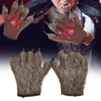 BNCLOTH WereGloves ชุดคอสเพลย์ฮัลโลวีนถุงมือชุดสัตว์ขึ้นถุงเท้าอุ้งเท้า