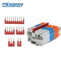 [HOT QAA,JXHKLWW 121] 20Pcs FBS 10-6จัมเปอร์2/3/4/5/10ที่นั่ง PT4 ST4 Pt/st 4mm2 DIN Rail Terminal Block Strip อุปกรณ์เสริม Plug-In Bridges FBS10-6