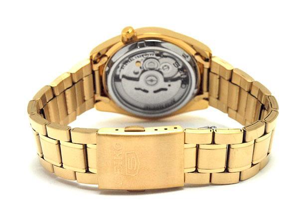 นาฬิกา-ไซโก้-ผู้ชาย-seiko-5-รุ่ย-snkk20k1-automatic-21-automatic-mens-watch-stainless-gold-หน้าปัทม์สีทอง-สายสีทอง-ของเเท้-100-cafenalika
