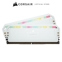 CORSAIR RAM DOMINATOR® PLATINUM RGB 32GB (2x16GB) DDR5 DRAM 5600MHz C36 Memory Kit — White