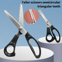 สแตนเลส Pinking Shears Comfort Grip Handled Professional หัตถกรรม Dressmaking Zig Zag กรรไกรตัดจักรเย็บผ้าผ้า